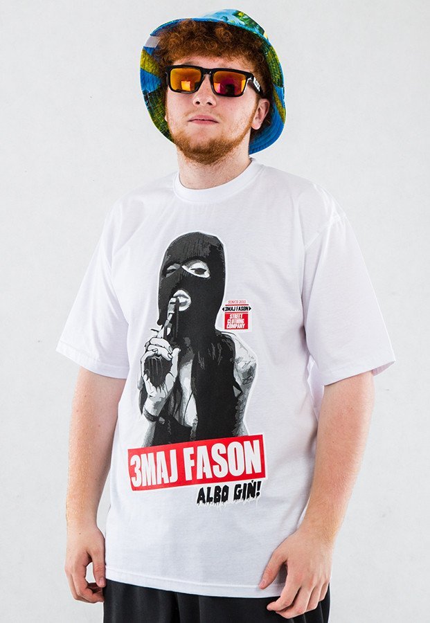 T-shirt 3maj Fason Gun biały