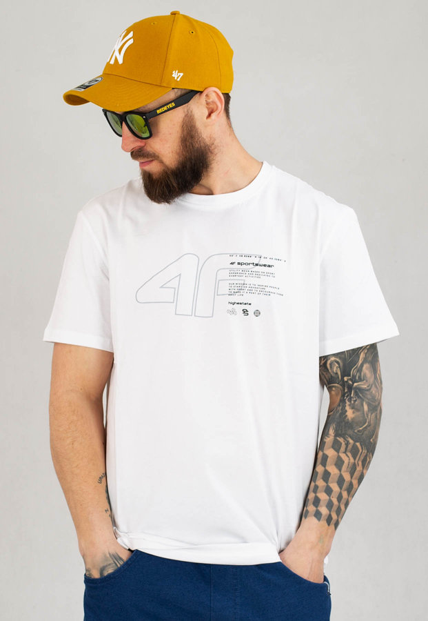 T-shirt 4F M303 biały