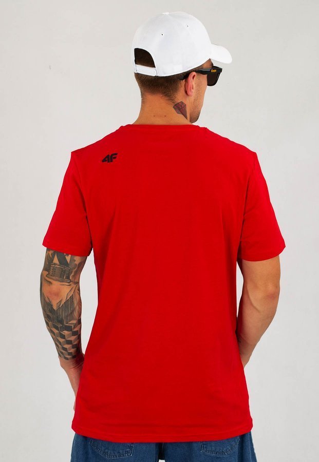 T-shirt 4F TSM004 czerwony