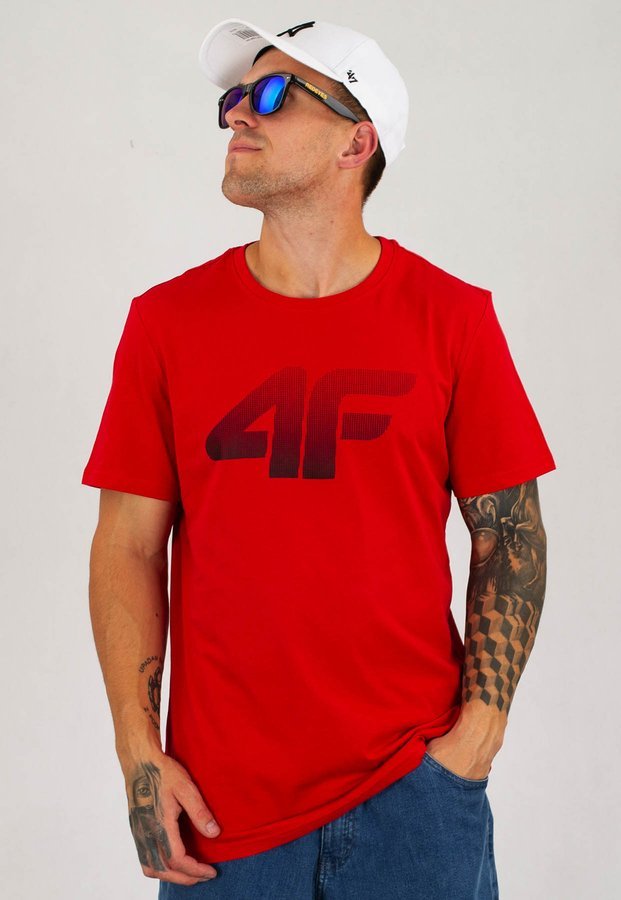 T-shirt 4F TSM004 czerwony