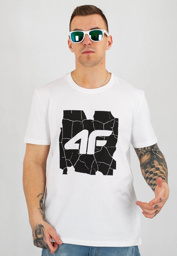T-shirt 4F TSM007 biały