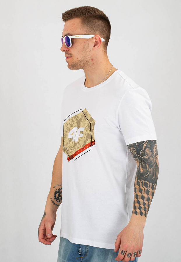 T-shirt 4F TSM010 biały