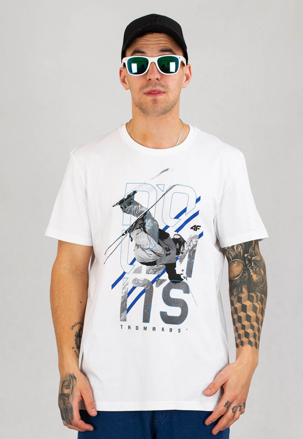 T-shirt 4F TSM018 biały