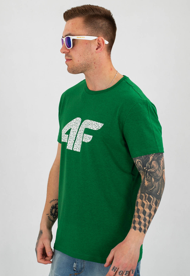 T-shirt 4F TSM020 zielony