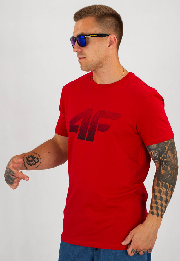 T-shirt 4F TSM071 czerwony