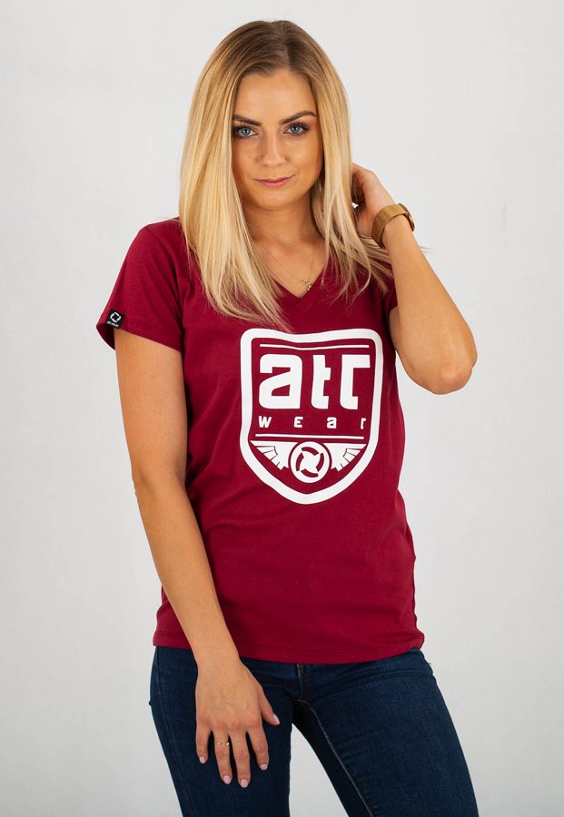 T-shirt ATR Wear ATR bordowy