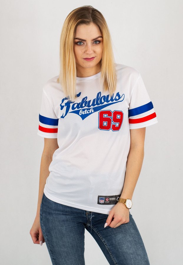 T-shirt ATR Wear Fabulous 69 American Football Jersey biały