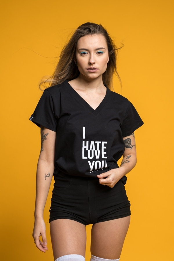 T-shirt ATR Wear Hate Love czarny