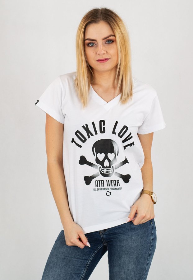 T-shirt ATR Wear Toxic Love biały