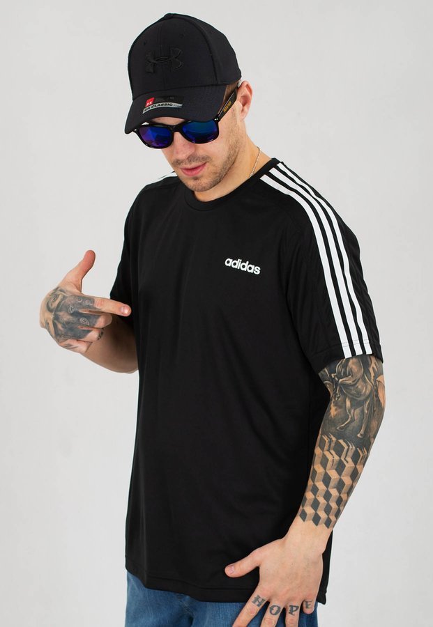 T-shirt Adidas Design 2 Move 3-Stripes Tee DT3043 czarny