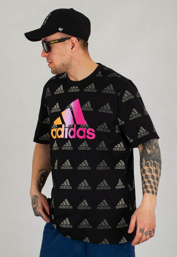 T-shirt Adidas Essentials Gradient Logo GK9588 czarny
