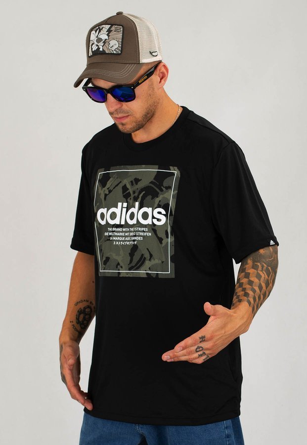 T-shirt Adidas M Camo Box Tee GD5877 czarny