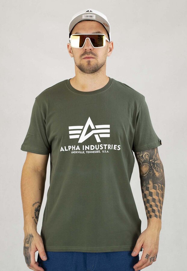 T-shirt Alpha Industries Basic 100501 oliwkowy 