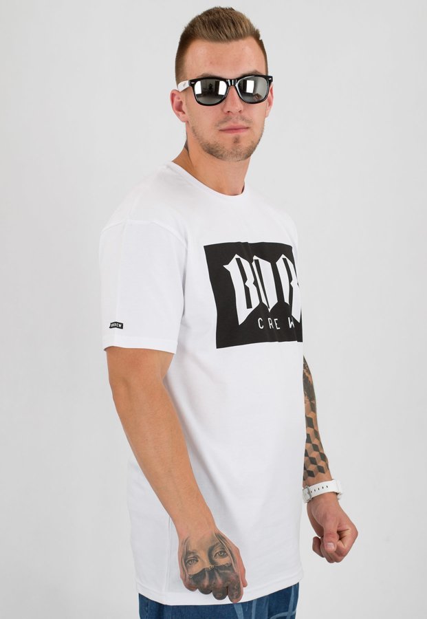 T-shirt B.O.R. Biuro Ochrony Rapu BOR New biały