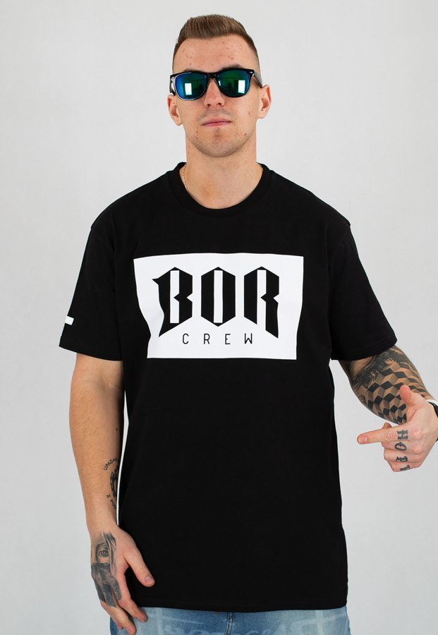 T-shirt B.O.R. Biuro Ochrony Rapu BOR New czarny