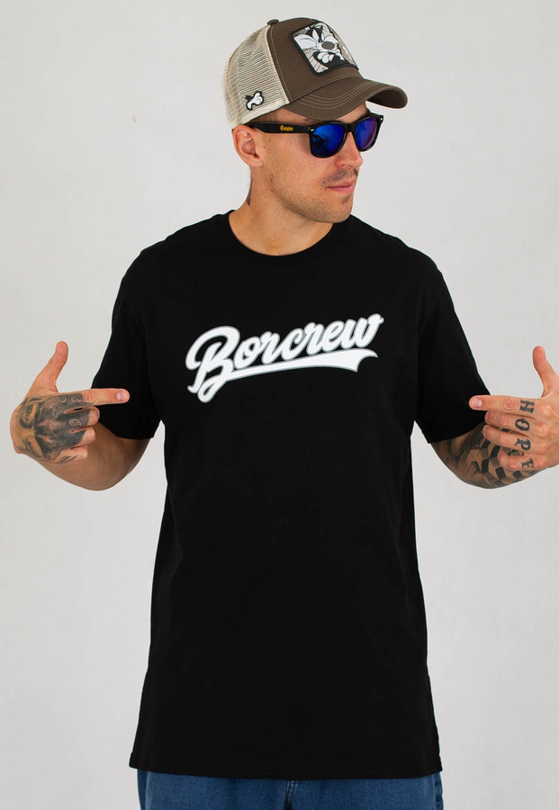 T-shirt B.O.R. Biuro Ochrony Rapu Baseball czarny