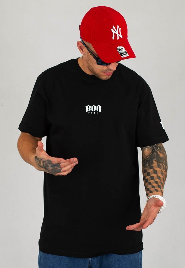 T-shirt B.O.R. Biuro Ochrony Rapu Bor New Small Logo czarny