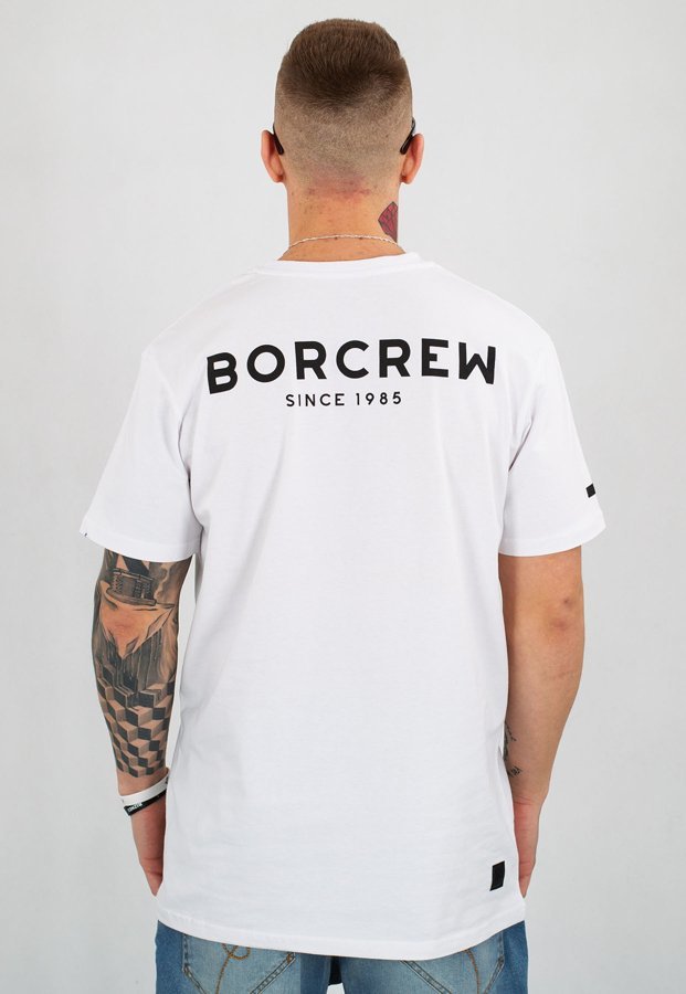T-shirt B.O.R. Biuro Ochrony Rapu Classic BorCrew biały