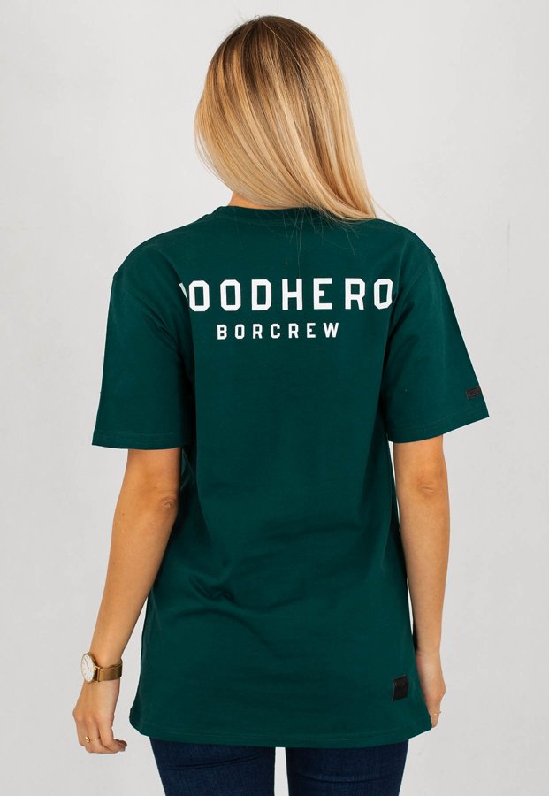 T-shirt B.O.R. Biuro Ochrony Rapu Hero ciemno zielony
