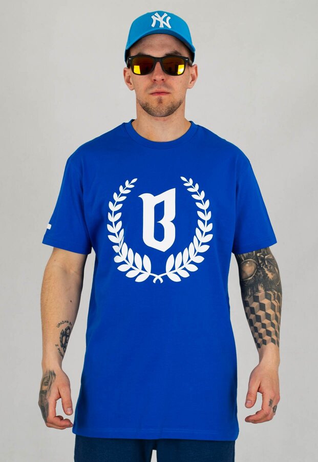 T-shirt B.O.R. Biuro Ochrony Rapu Laur niebieski