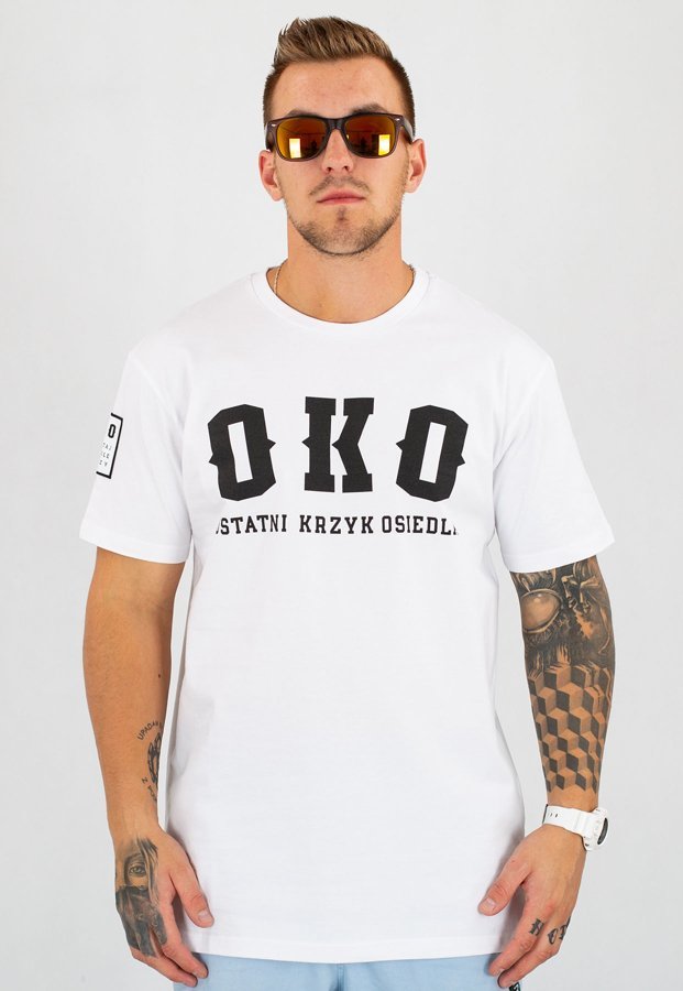 T-shirt B.O.R. Biuro Ochrony Rapu OKO New biały