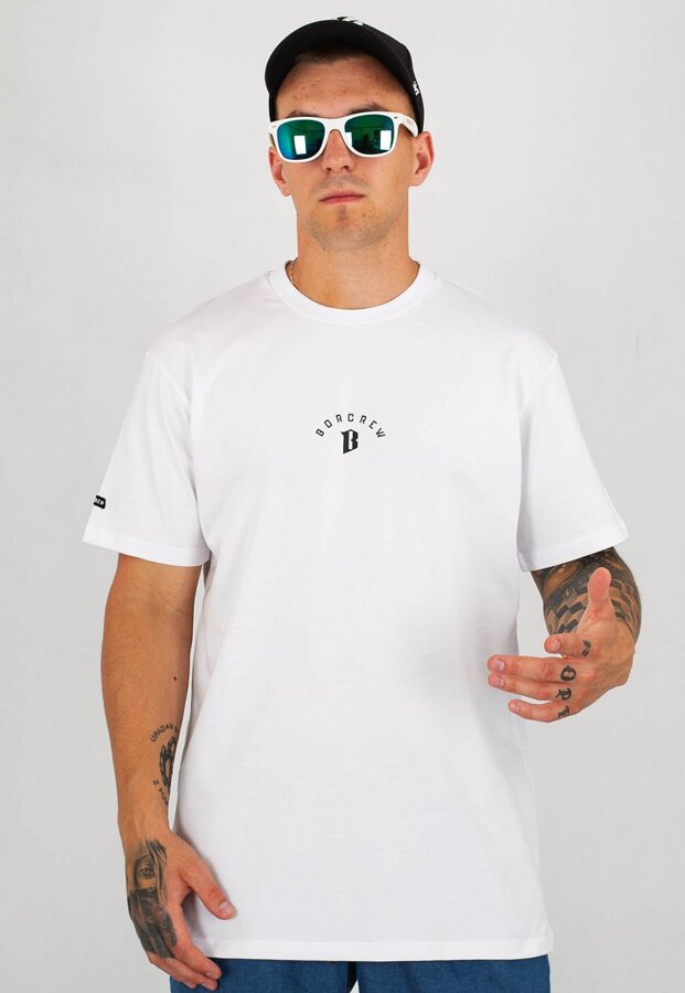 T-shirt B.O.R. Biuro Ochrony Rapu Premium One Way biały