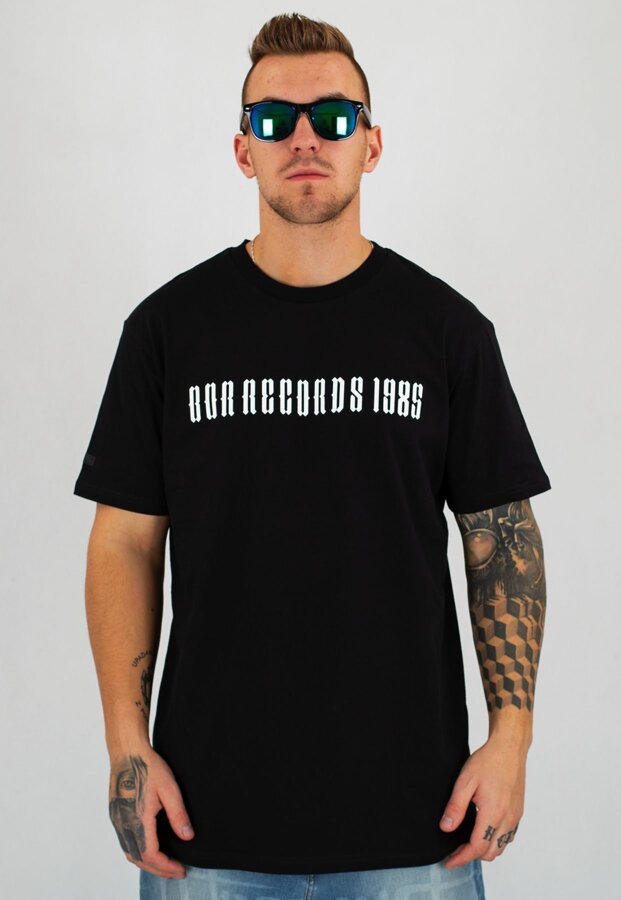 T-shirt B.O.R. Biuro Ochrony Rapu Records czarny