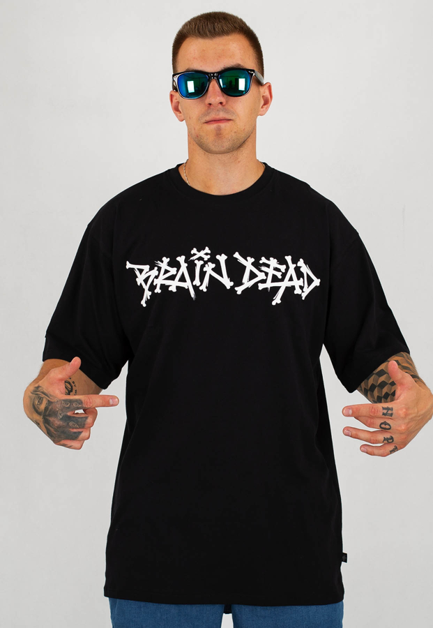 T-shirt Brain Dead Familia Bones czarny