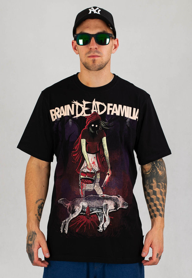 T-shirt Brain Dead Familia Czerwony Kapturek czarny