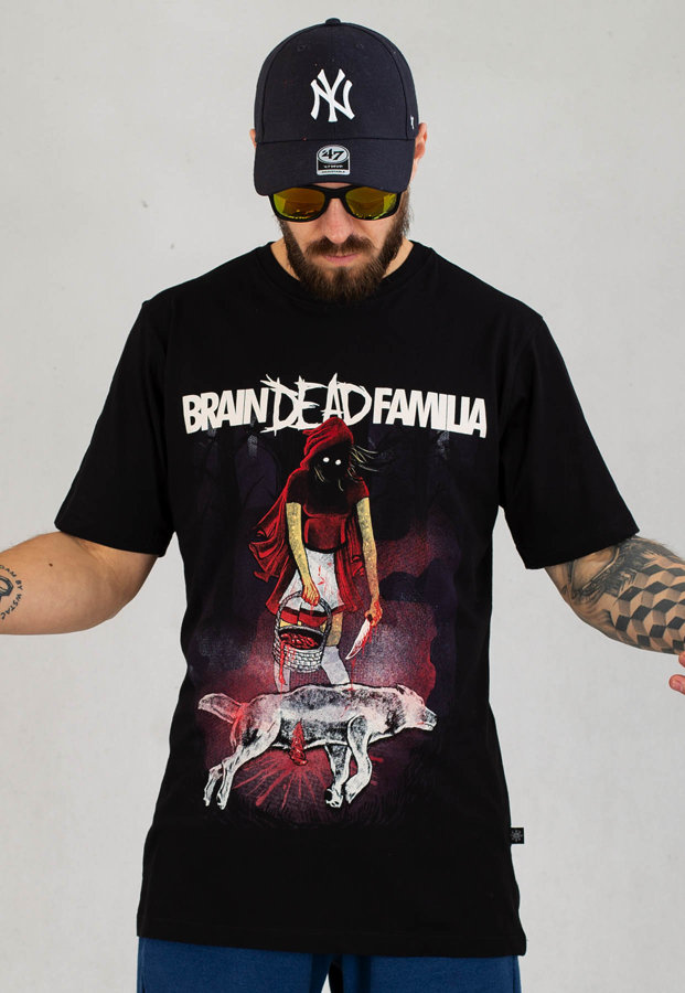 T-shirt Brain Dead Familia Czerwony Kapturek czarny