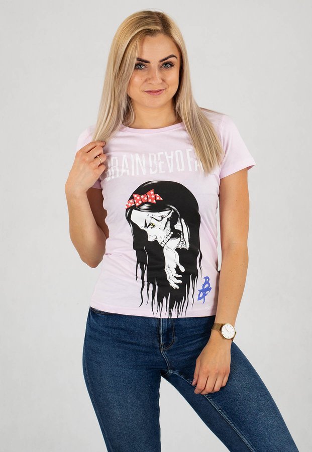 T-shirt Brain Dead Familia Girl różowy