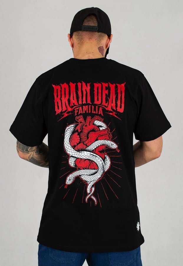 T-shirt Brain Dead Familia Heart czarny