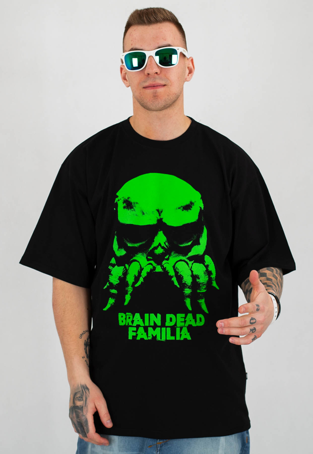 T-shirt Brain Dead Familia Maska czarny