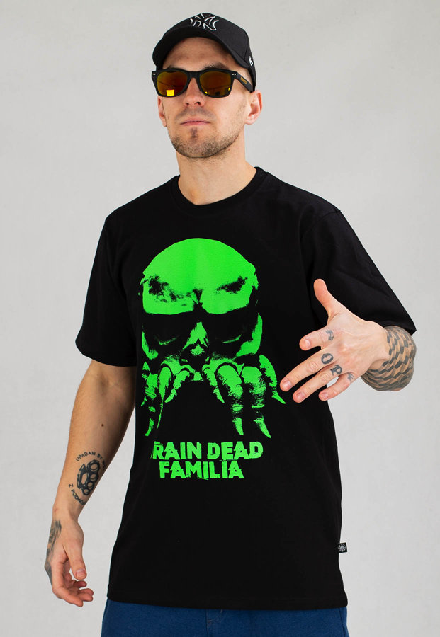 T-shirt Brain Dead Familia Maska czarny 
