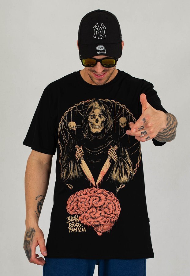 T-shirt Brain Dead Familia Mózg czarny 