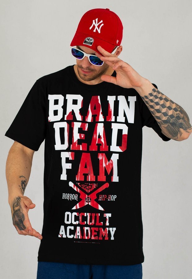 T-shirt Brain Dead Familia Occult Academy czarny