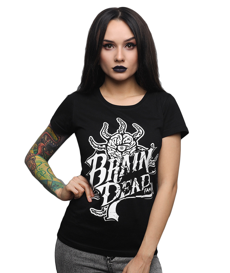 T-shirt Brain Dead Familia Occult czarny