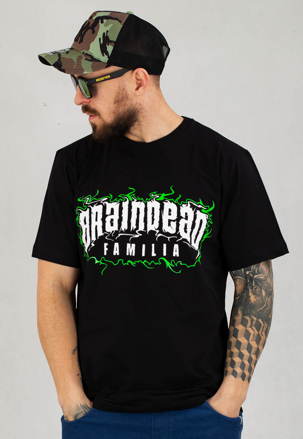 T-shirt Brain Dead Familia Ośmiornica czarny