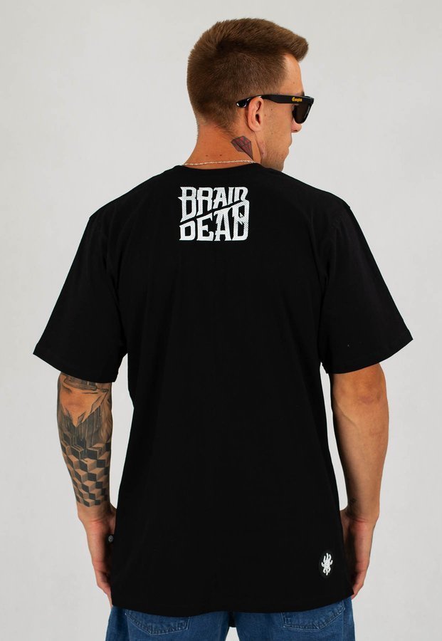 T-shirt Brain Dead Familia Petroleum czarny