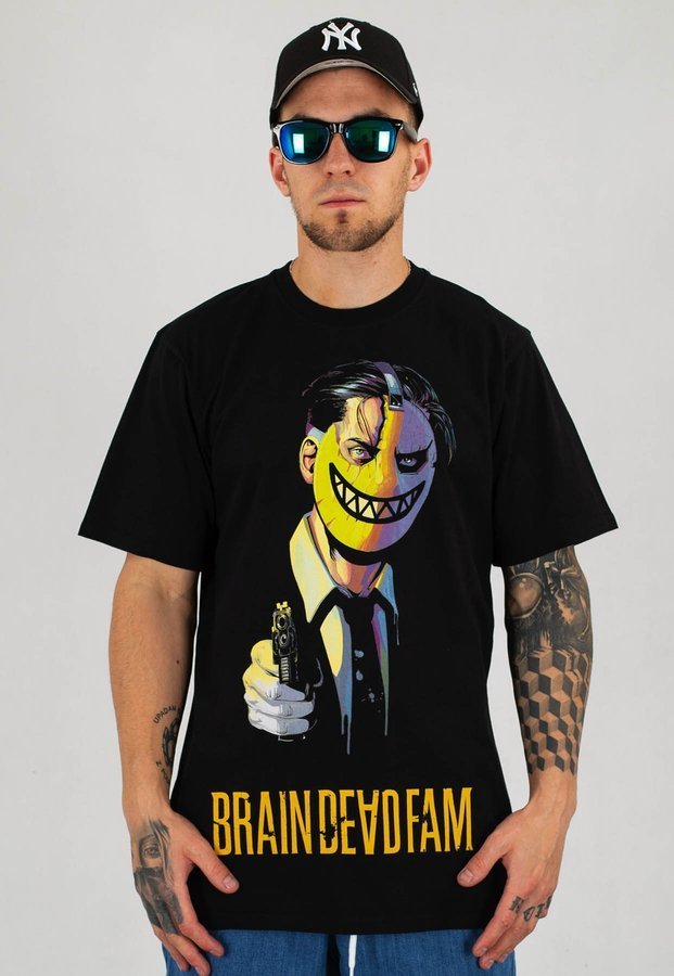T-shirt Brain Dead Familia Samurai Mask czarny