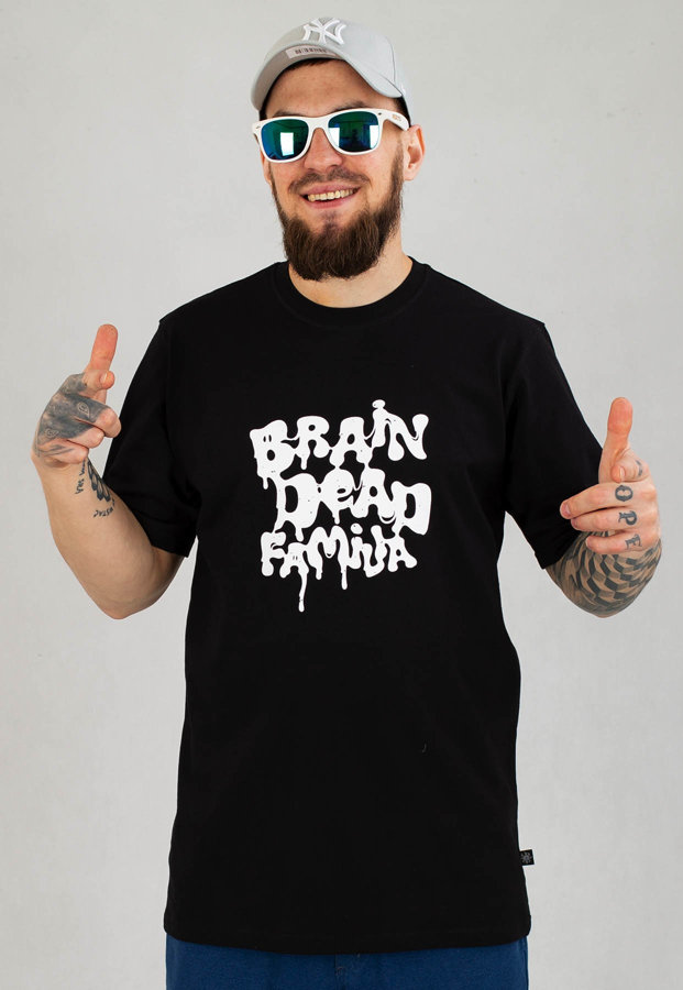 T-shirt Brain Dead Familia Toxic czarny