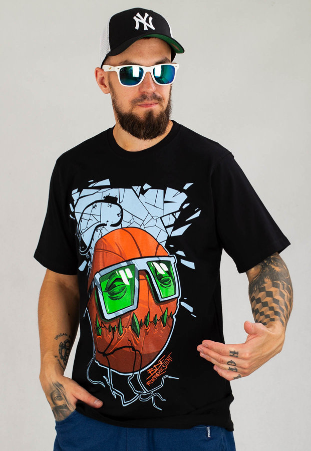 T-shirt Brain Dead Familia x Pszczelarz Freestyle Okulary czarny