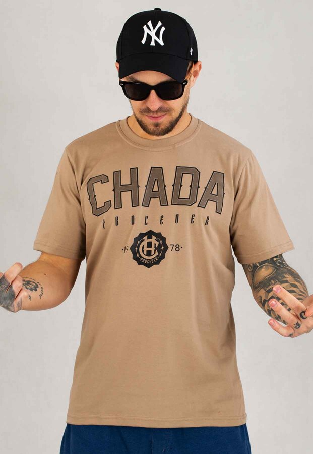 T-shirt Chada Akademiks beżowy