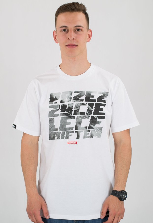T-shirt Chada Drift biały