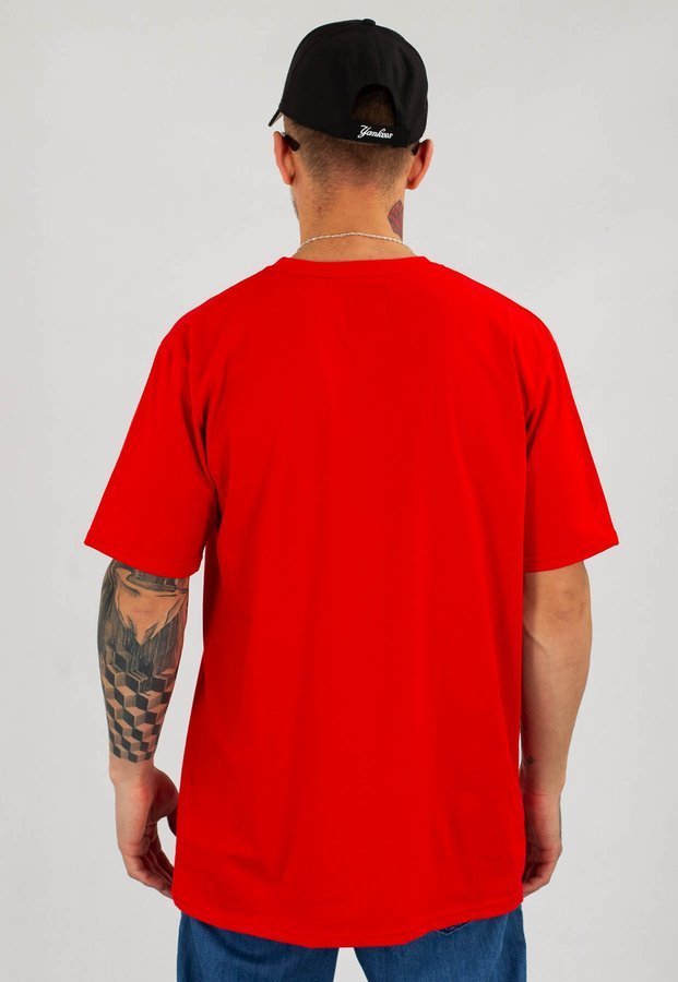T-shirt Chada Facet czerwony