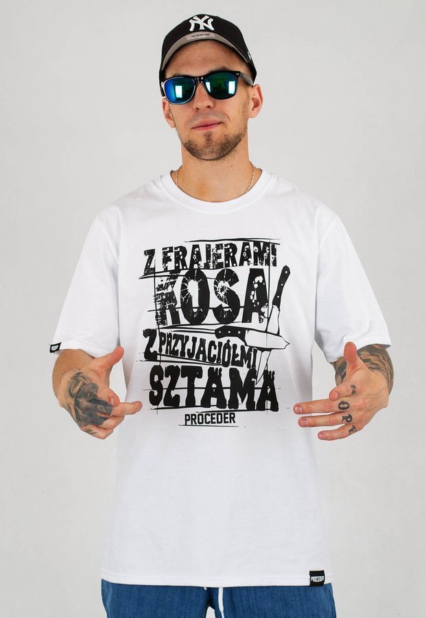 T-shirt Chada Kosa biały