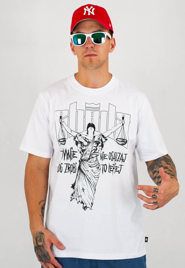 T-shirt Chada Nie Osądzaj biały