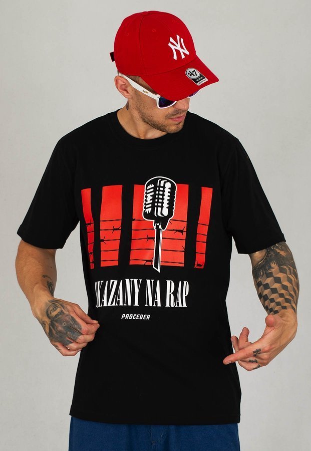 T-shirt Chada Proceder Skazany na Rap czarny