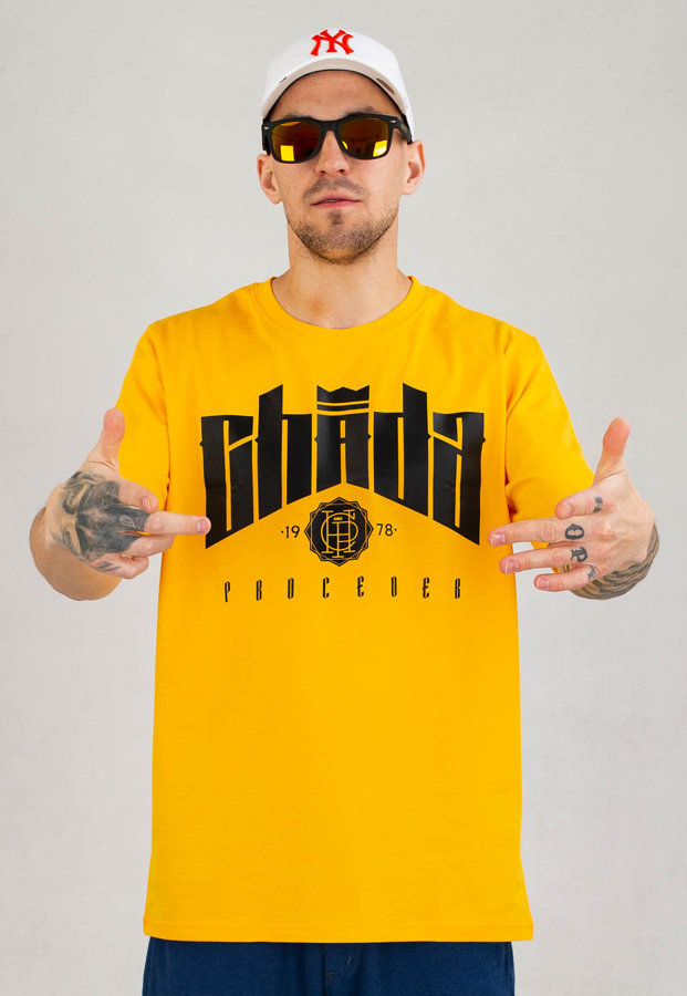 T-shirt Chada Proceder żółty