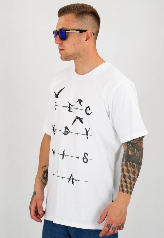 T-shirt Chada Recydywista biały